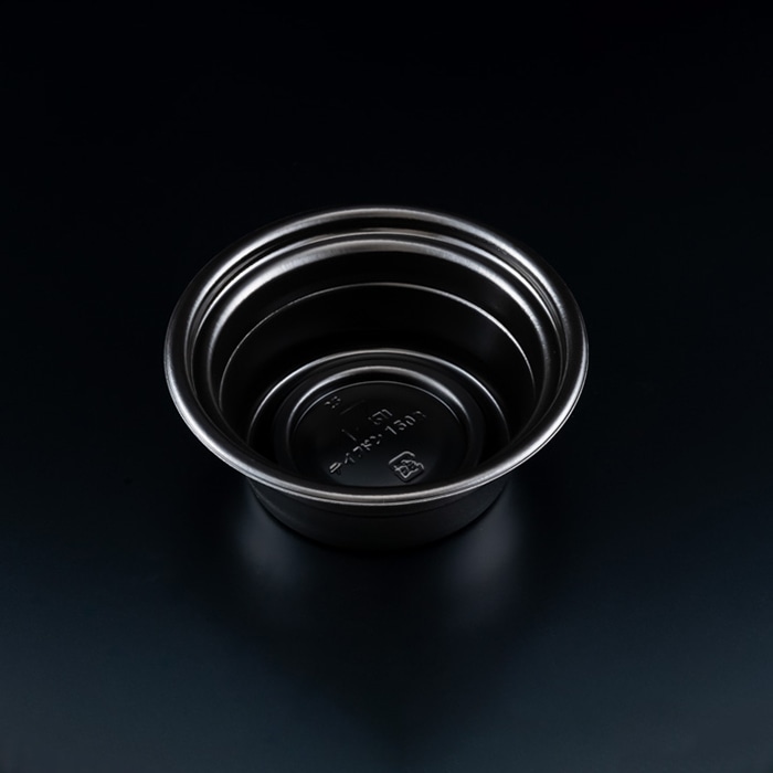 リスパック 丼容器　テイク丼　本体 150B RHDT741　黒 50枚/袋（ご注文単位12袋）【直送品】