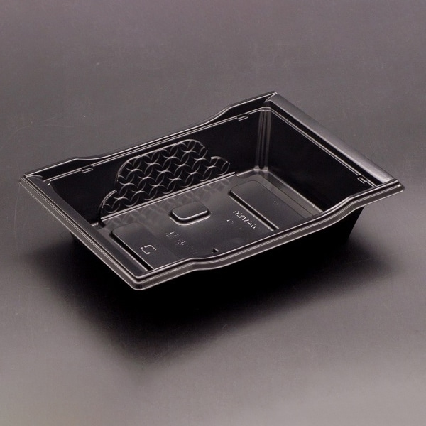 リスパック 弁当容器　饗庵　本体 4B　黒 RHHL401 50枚/束（ご注文単位18束）【直送品】