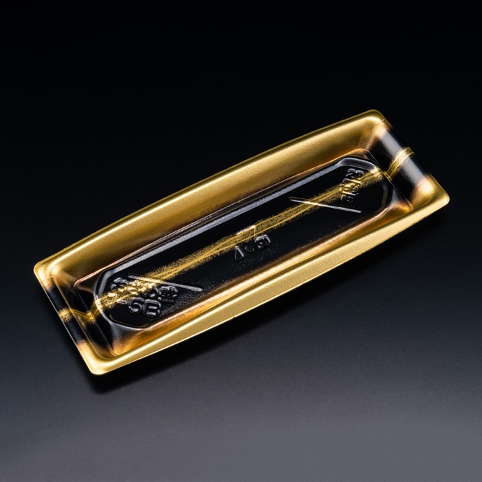 リスパック 寿司容器 おさめ盛 本体 1-5B せいえい金 RSAN132 50枚/袋（ご注文単位14袋）【直送品】