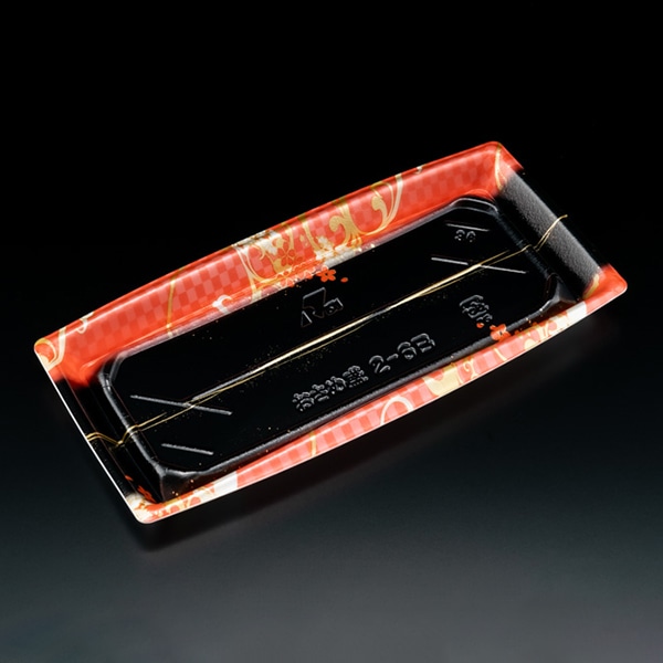 リスパック 寿司容器 おさめ盛 本体 2-6B おとわピンク RSAN435 50枚/袋（ご注文単位8袋）【直送品】