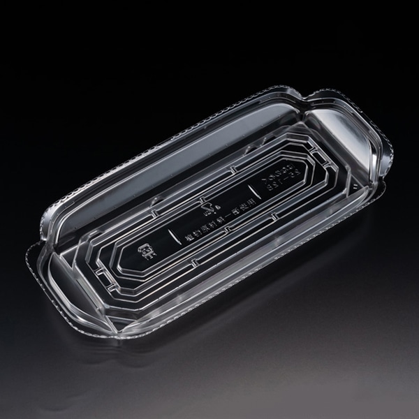 リスパック 刺身容器 バイオ 華ノ枠 本体 25-12B クリアー FHNW501 50枚/袋（ご注文単位16袋）【直送品】