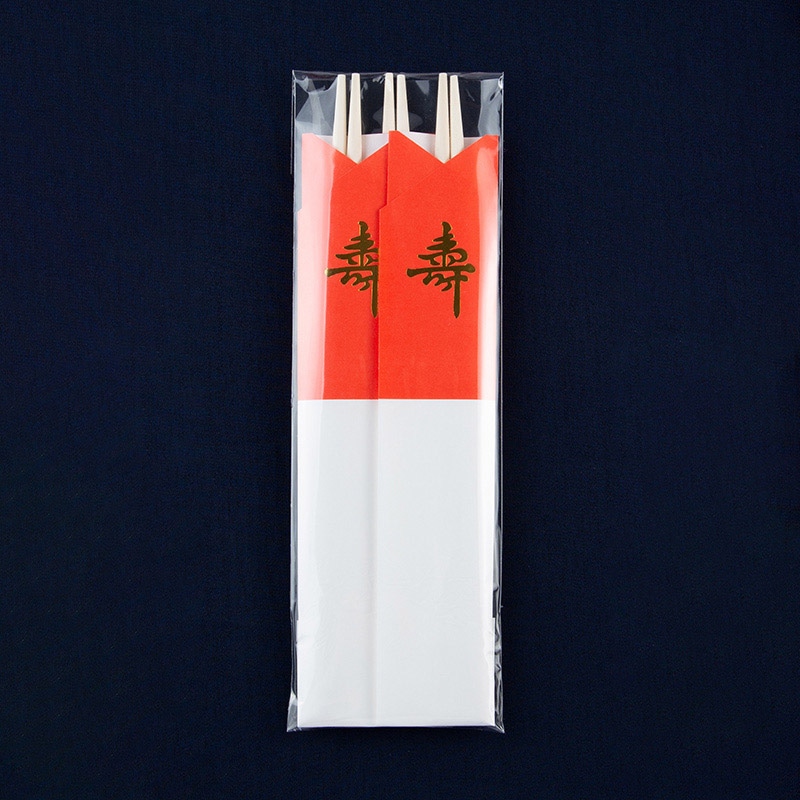 コンドル産業 割りばし 祝い箸 紅白 3膳パック 950010 1パック(ご注文単位300パック)【直送品】