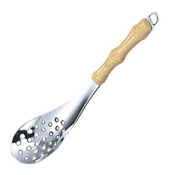 18-8 夕華 レンゲ 穴明 1個(ご注文単位1個)【直送品】