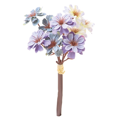 ビバ工芸 造花 ブロッサムバンドル ブルー/ラベンダー VE4063 1本(ご注文単位1本)【直送品】