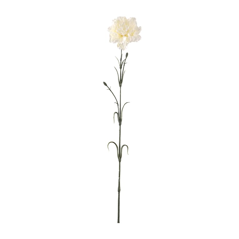 ビバ工芸 造花　カーネーション ホワイト VTR384 1本（ご注文単位1本）【直送品】