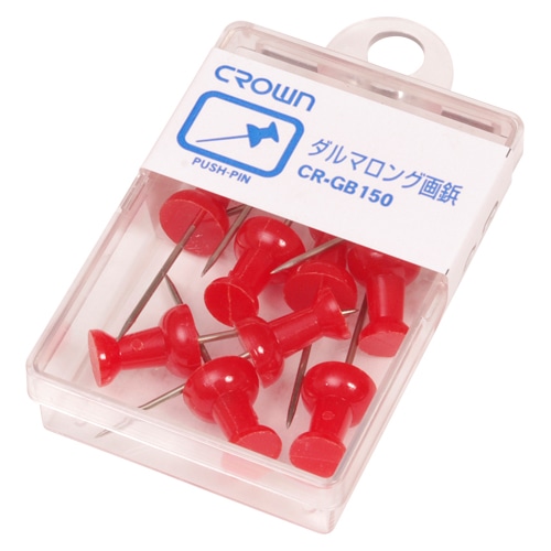 CR-GB150-R ダルマロング画鋲 11本 赤 1個 (ご注文単位1個)【直送品】