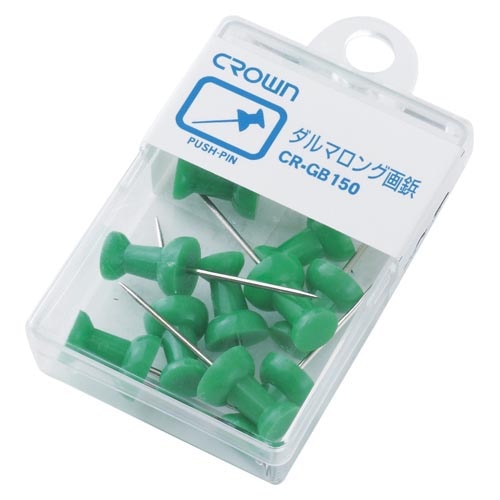 CR-GB150-G ダルマロング画鋲 11本 緑 1個 (ご注文単位1個)【直送品】