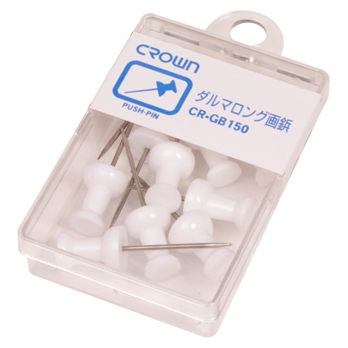CR-GB150-W ダルマロング画鋲 11本 白 1個 (ご注文単位1個)【直送品】
