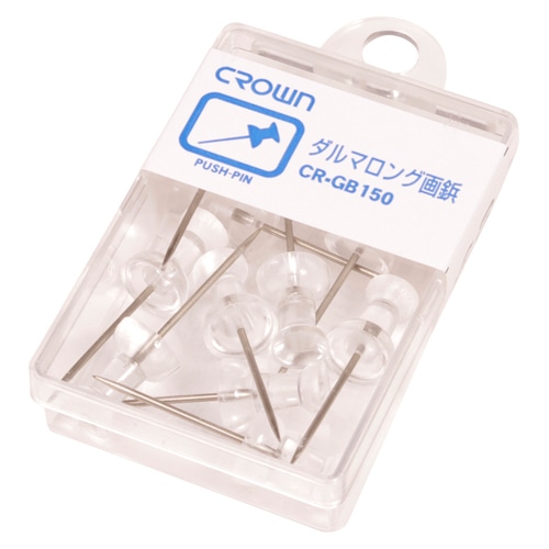 CR-GB150-T ダルマロング画鋲 11本 透明 1個 (ご注文単位1個)【直送品】