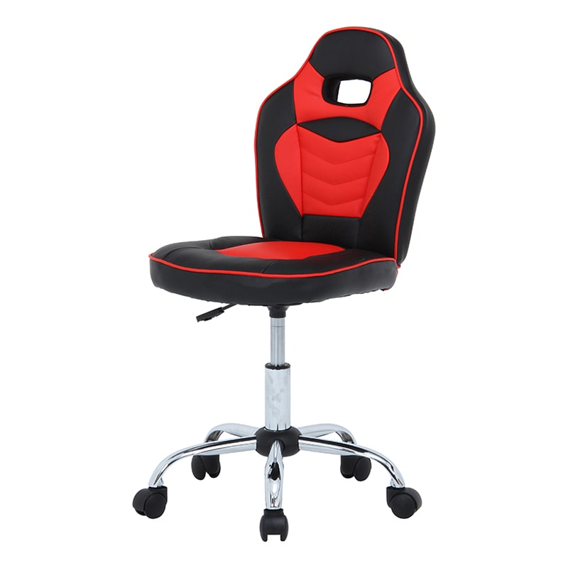 不二貿易 レーシングチェア キッズ用 レッド 1台(ご注文単位1台)【直送品】