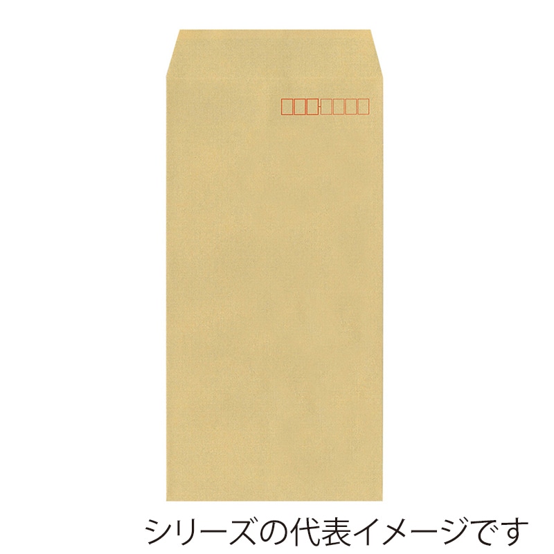 今村紙工 地紋入クラフト封筒 テープ無し 長3 KFN3-100/21572 100枚/袋（ご注文単位30袋）【直送品】