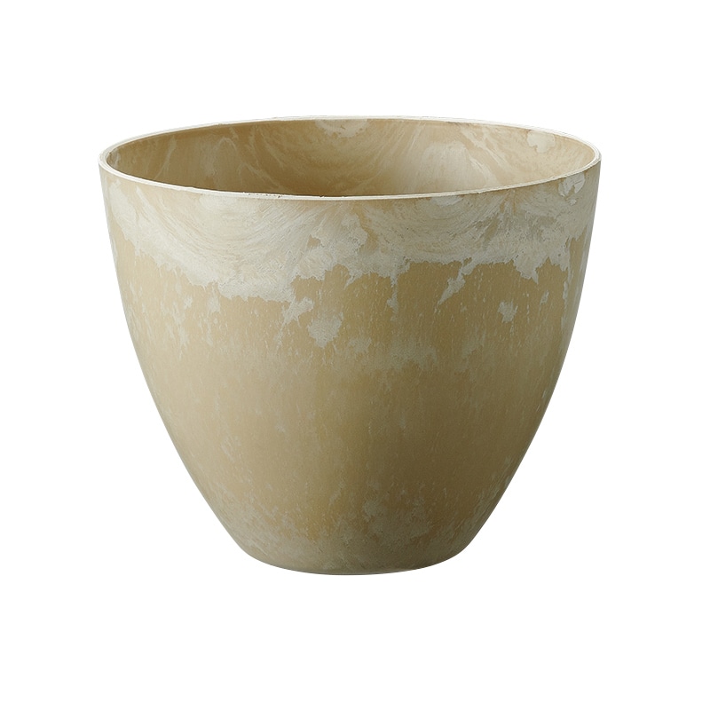 松村工芸 フラワーベース レシクラポット M MOI-638 ベージュ 134-638-14 1個(ご注文単位1個)【直送品】
