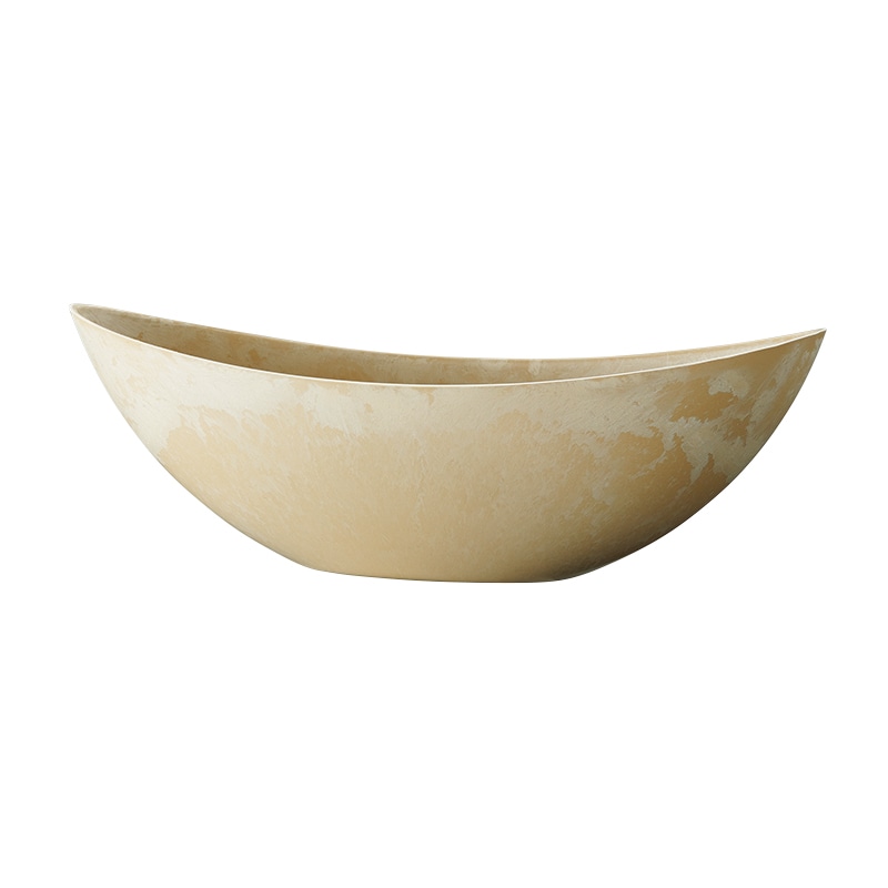 松村工芸 フラワーベース レシクラボート S MOI-640 ベージュ 134-640-14 1個(ご注文単位1個)【直送品】