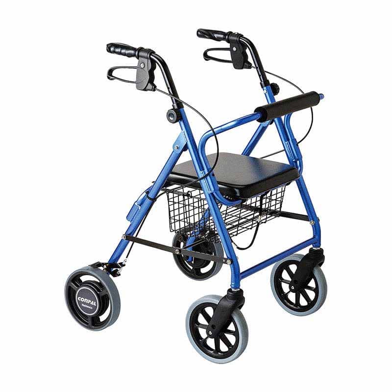歩行車 ハッピー2NB 抑速ブレーキ 117007 ブルーメタリック 1個(ご注文単位1個)【直送品】