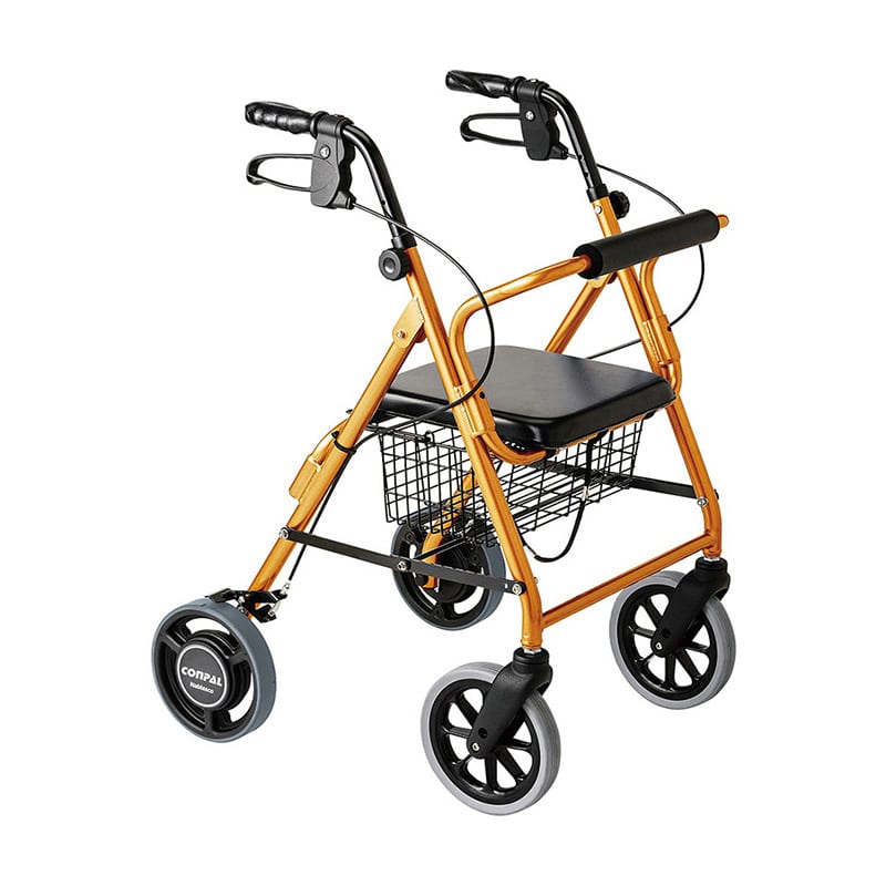 歩行車 ハッピー2NB 抑速ブレーキ 117008 オレンジメタリック 1個(ご注文単位1個)【直送品】