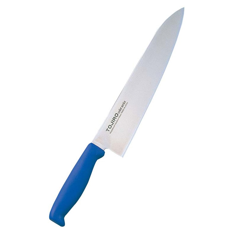 藤寅工業トウジロウカラー庖丁牛刀27cmF-188BL青 1個(ご注文単位1個)【直送品】