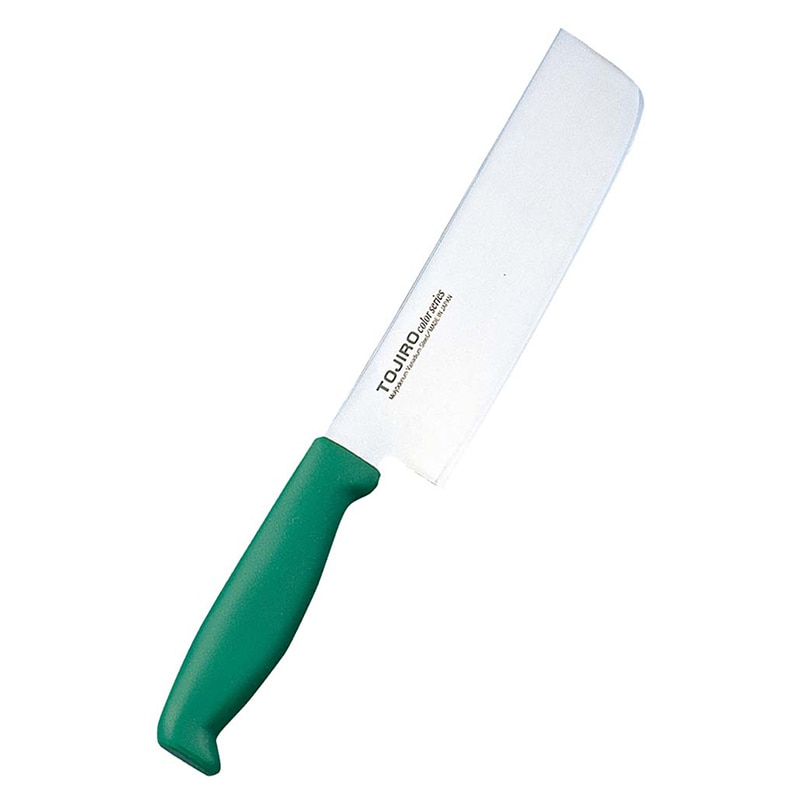 藤寅工業トウジロウカラー庖丁薄刃16.5cmF-241G緑 1個(ご注文単位1個)【直送品】