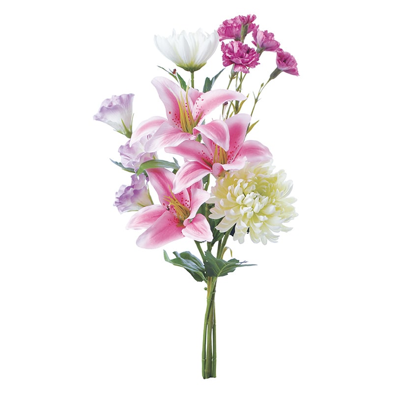 ポピー 造花　リリー組花  FP-1045-MIX 1本（ご注文単位8本）【直送品】