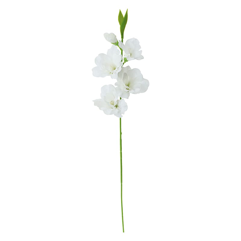 ポピー 造花　グラジオラス ホワイト FFK-0012-W 1本（ご注文単位24本）【直送品】