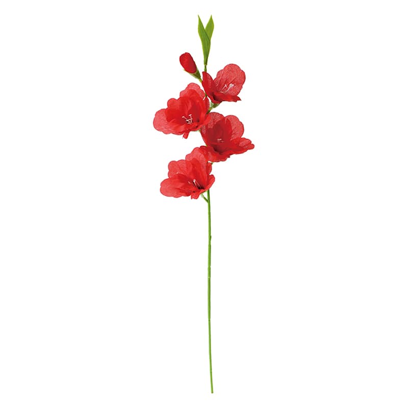 ポピー 造花　グラジオラス レッド FFK-0012-R 1本（ご注文単位24本）【直送品】