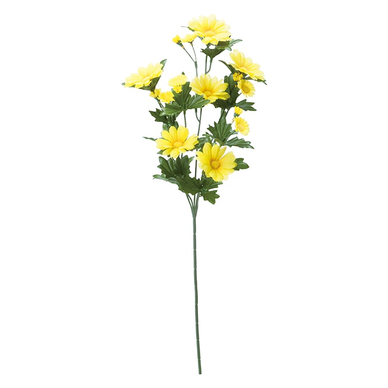 ポピー 造花 デイジー大 イエロー FA-7024A-Y 1本(ご注文単位12本)【直送品】