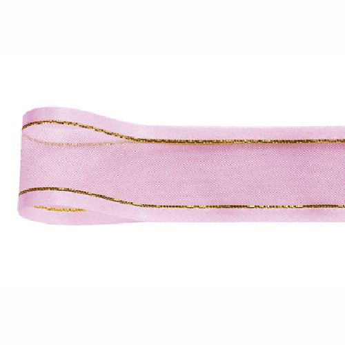 青山 リボン シェアサテン ゴールドエッジ 0509 22×30 #14 1巻(ご注文単位1巻)【直送品】