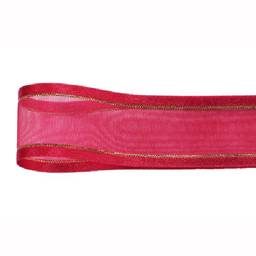 青山 リボン シェアサテン ゴールドエッジ 0509 22×30 #16 1巻(ご注文単位1巻)【直送品】