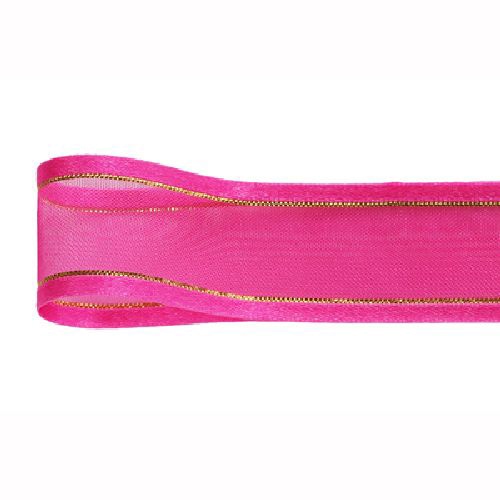 青山 リボン シェアサテン ゴールドエッジ 0509 22×30 #26 1巻(ご注文単位1巻)【直送品】