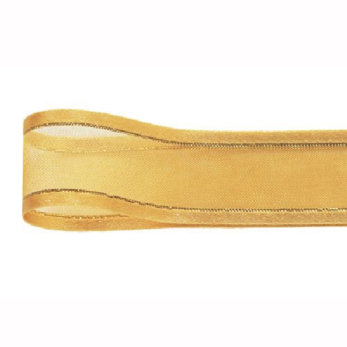 青山 リボン シェアサテンゴールドエッジ 0509 22×30 #45 1巻(ご注文単位1巻)【直送品】