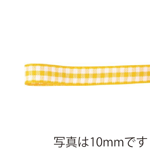 青山 リボン　ウーブンギンガムチェック　0435 6×10 #04 1巻（ご注文単位1巻）【直送品】