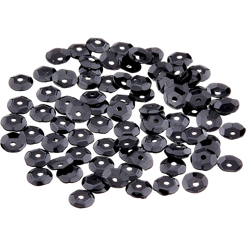 TOHO スパングル 亀甲 約5mm ブラック 約200枚入り No.510 1枚(ご注文単位1枚)【直送品】