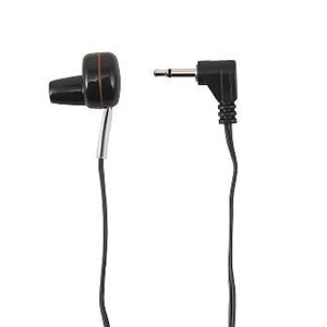 ヤザワコーポレーション 突起型モノラルイヤホン ミニプラグ φ2.5mm ブラック TR201BK 1個（ご注文単位1個）【直送品】