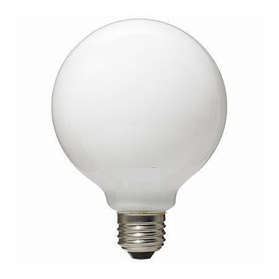 ヤザワコーポレーション 白熱電球 ボール電球 100W形 ホワイト GW100V90W95 1個(ご注文単位1個)【直送品】