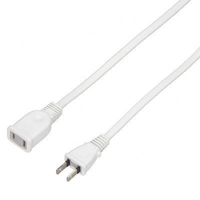 ヤザワコーポレーション 延長コード 1個口 1m ホワイト HSL101WH 1個（ご注文単位1個）【直送品】