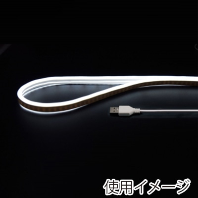 ヤザワコーポレーション LEDネオンチューブライト 1m 白色 NTL011WH 1個(ご注文単位1個)【直送品】