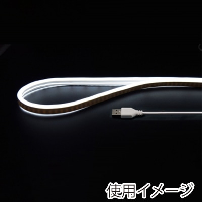 ヤザワコーポレーション LEDネオンチューブライト 2m 白色 NTL012WH 1個(ご注文単位1個)【直送品】