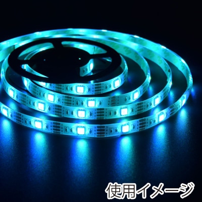 ヤザワコーポレーション LEDテープライト 1m アイスブルー TPL011IB 1個(ご注文単位1個)【直送品】