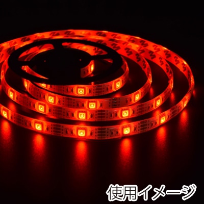 ヤザワコーポレーション LEDテープライト 2m レッド TPL012RD 1個(ご注文単位1個)【直送品】