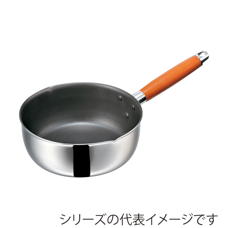 エムテートリマツ MTI IH二層鋼フッ素雪平鍋 20cm 037485020 1個(ご注文単位1個)【直送品】