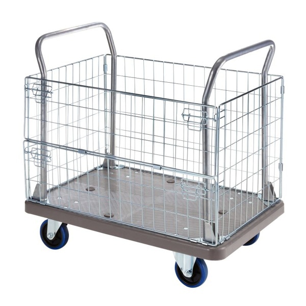 サンワサプライ かご付き台車 CART-FA13GY 1個(ご注文単位1個)【直送品】