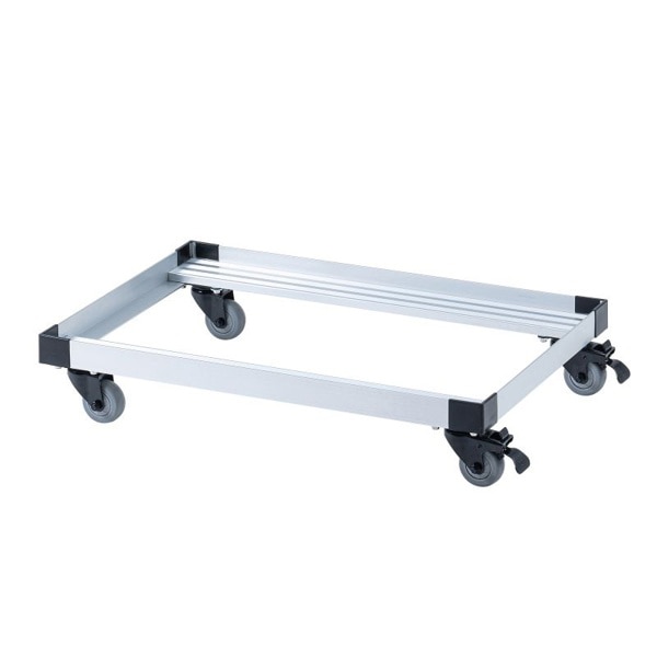 サンワサプライ アルミドーリー コンテナ用台車 75L仕様 CART-FA975SV 1個（ご注文単位1個）【直送品】