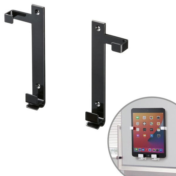 サンワサプライ iPad・タブレットホルダー ブラック MR-TABST9BKN 1個(ご注文単位1個)【直送品】