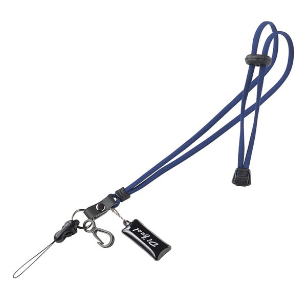 サンワサプライ ネックストラップ 丸紐 ブルー DG-ST8BL 1個(ご注文単位1個)【直送品】