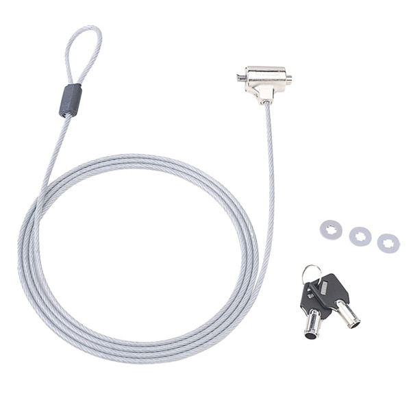 サンワサプライ eセキュリティ ワイヤー SL-31 鍵No.1 SLE-6S-1 1個（ご注文単位1個）【直送品】