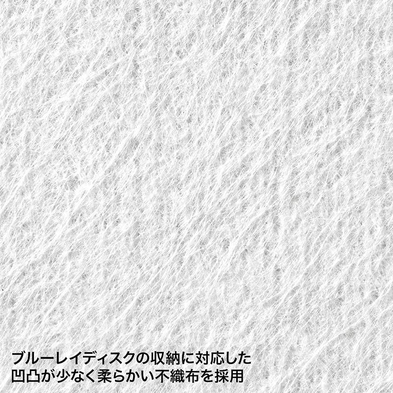 サンワサプライ ブルーレイディスク対応不織布ケース リング穴付 FCD-FRBDWIN50 片面罫線入 1個(ご注文単位1個)【直送品】