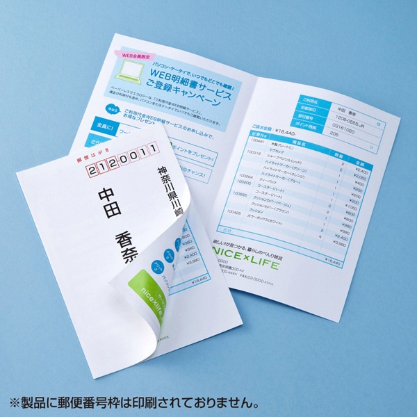 サンワサプライ マルチタイプシークレットはがき 20セット入 JP-HKSEC14 1個（ご注文単位1個）【直送品】