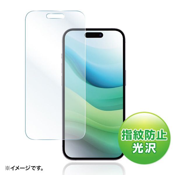 サンワサプライ 背面保護フィルム iPhone15用 指紋防止光沢 PDA-FIP15FP 1個(ご注文単位1個)【直送品】