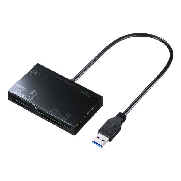 サンワサプライ USB3.0 カードリーダー ADR-3ML35BK 1個(ご注文単位1個)【直送品】
