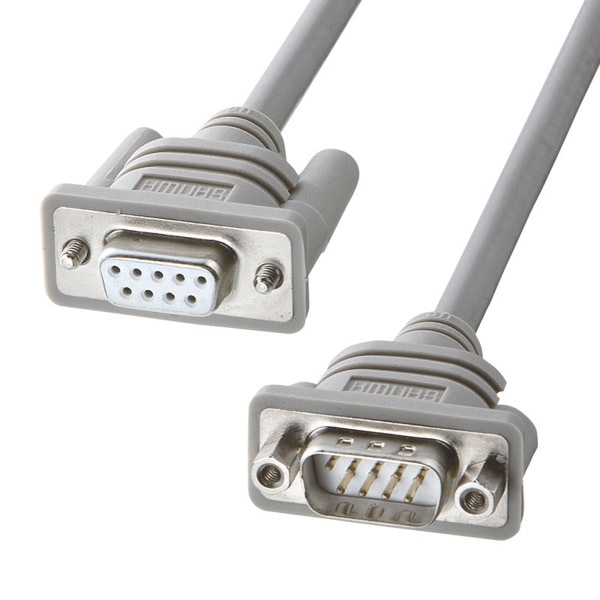 サンワサプライ RS-232C 延長ケーブル 2m KRS-443FM2K 1個（ご注文単位1個）【直送品】