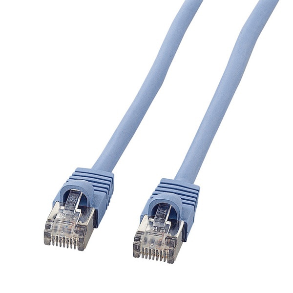サンワサプライ STPエンハンスドLANケーブル カテゴリ5 2m ライトブルー KB-STP-02LBN 1個(ご注文単位1個)【直送品】